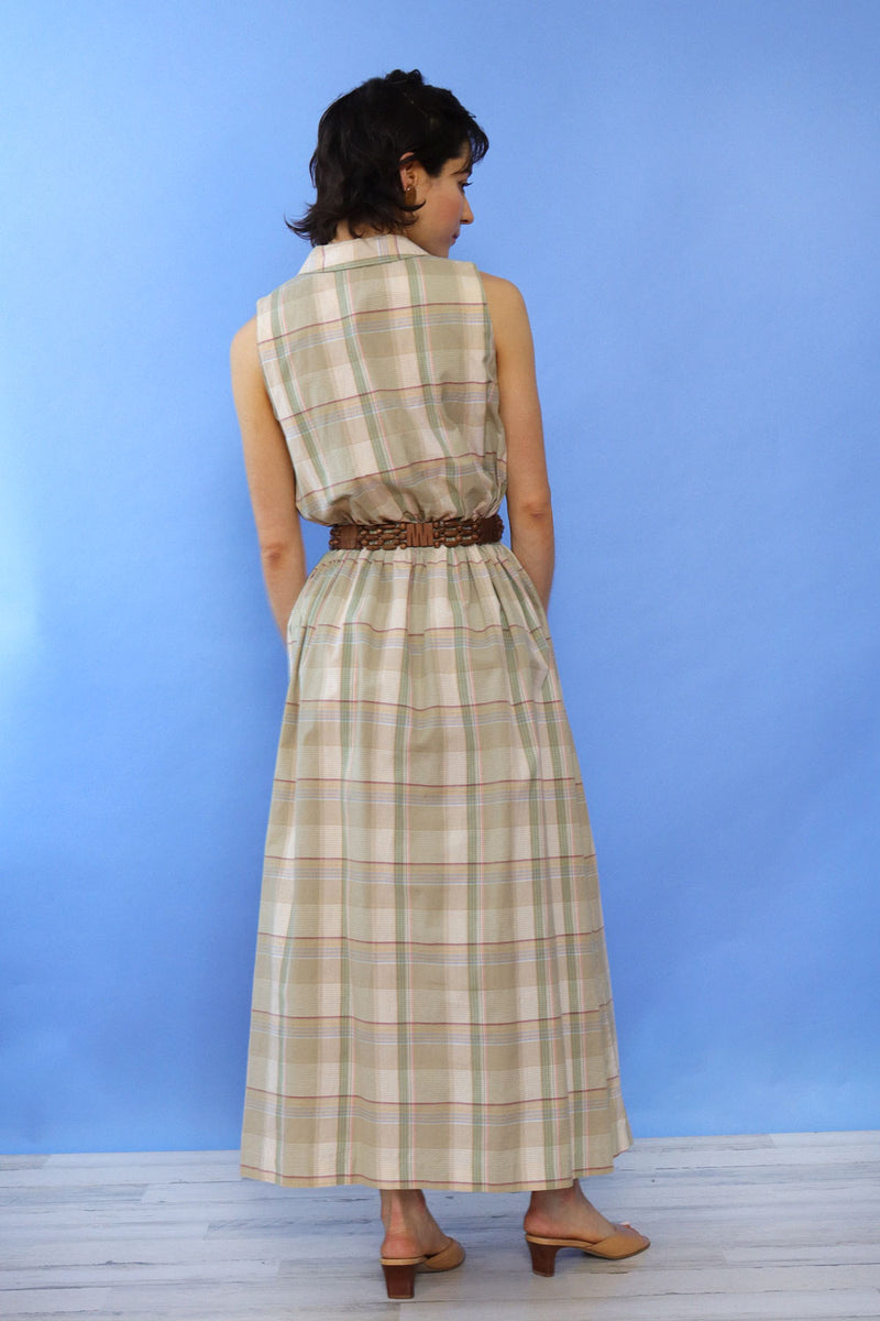 Bushwacker Sage Plaid Frontier Dress S/M