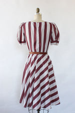 Striped Puff & Flare Dress S/M