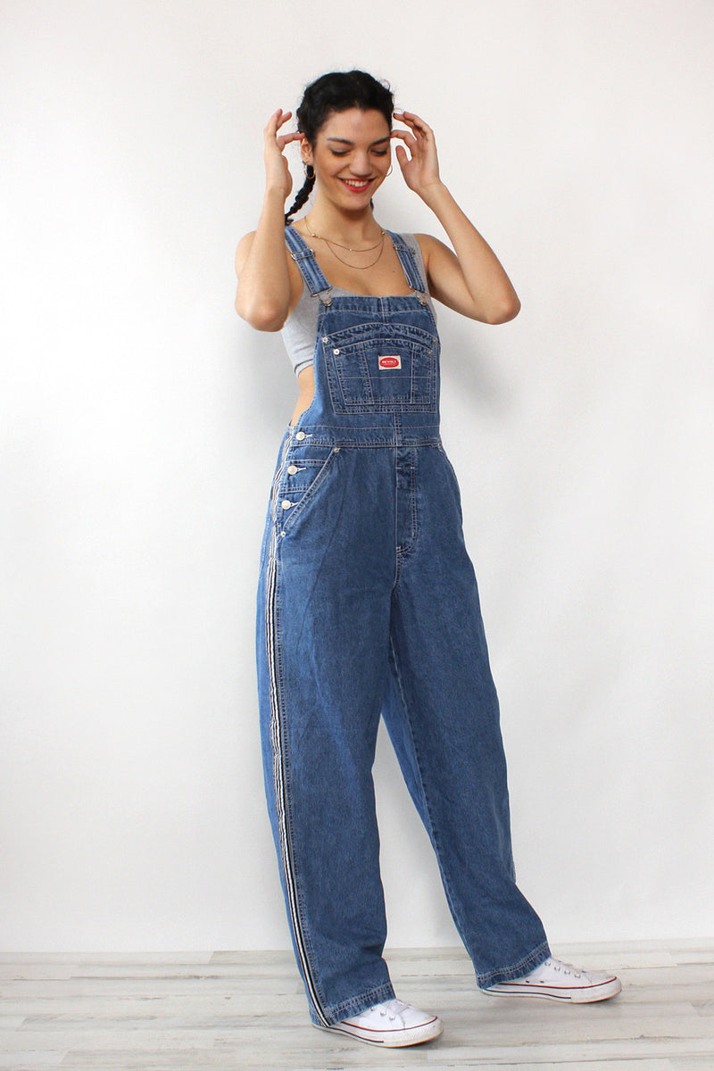 Skater Side Stripe Overalls S-L