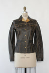 Reversible Fitted Leather Jacket XS/S