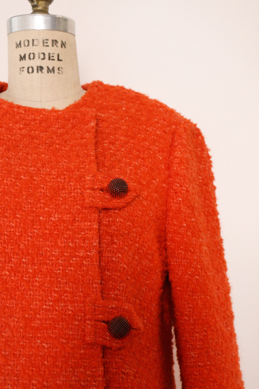 Tangerine Textured Weave Coat S/M