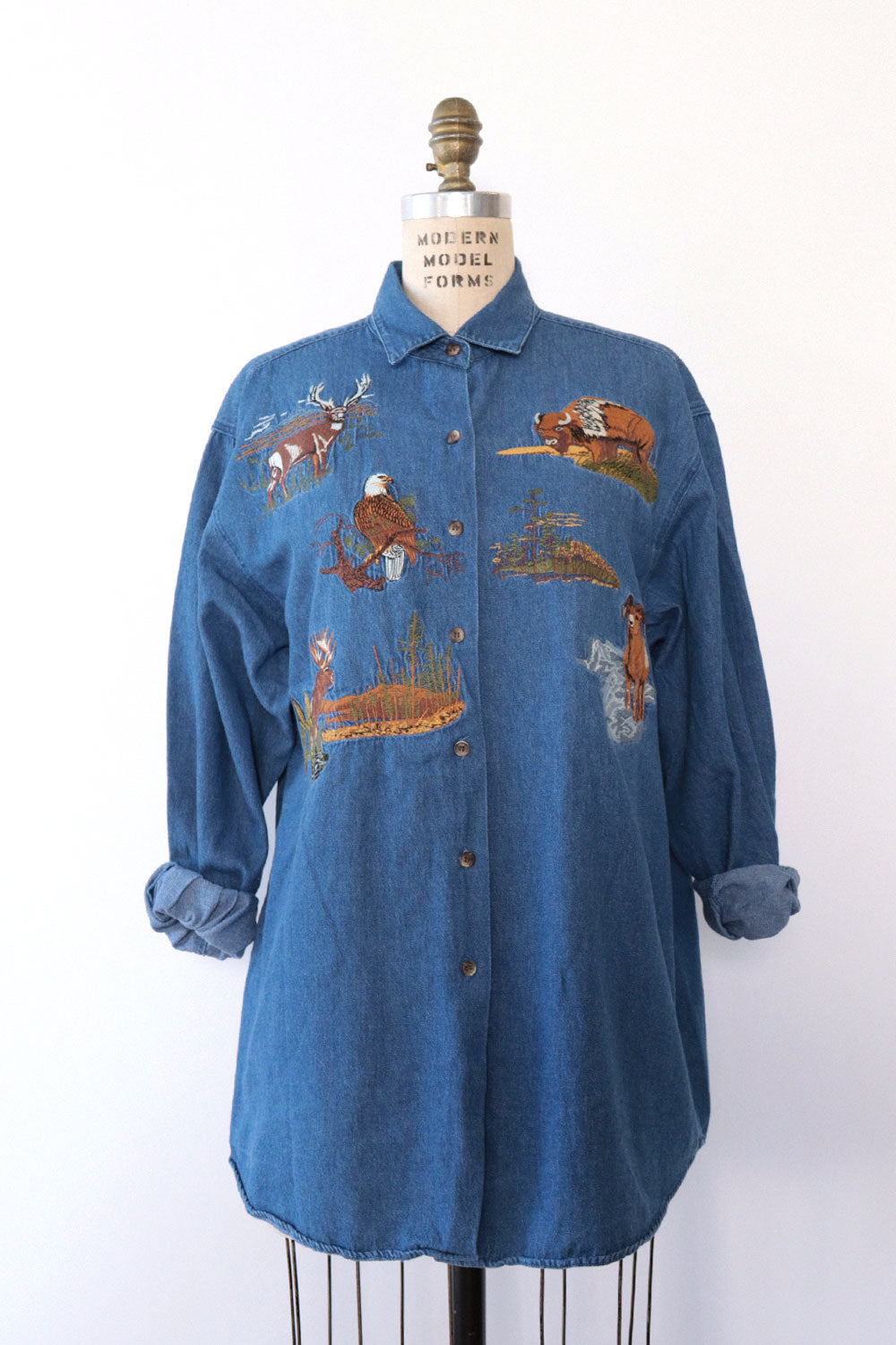 Nature Walk Denim Shirt L