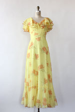 Daffodil Ruffled Bustle Dress M