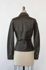 Reversible Fitted Leather Jacket XS/S