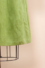 Bonnie Cashin Avocado Green Suede Coat Dress S/M