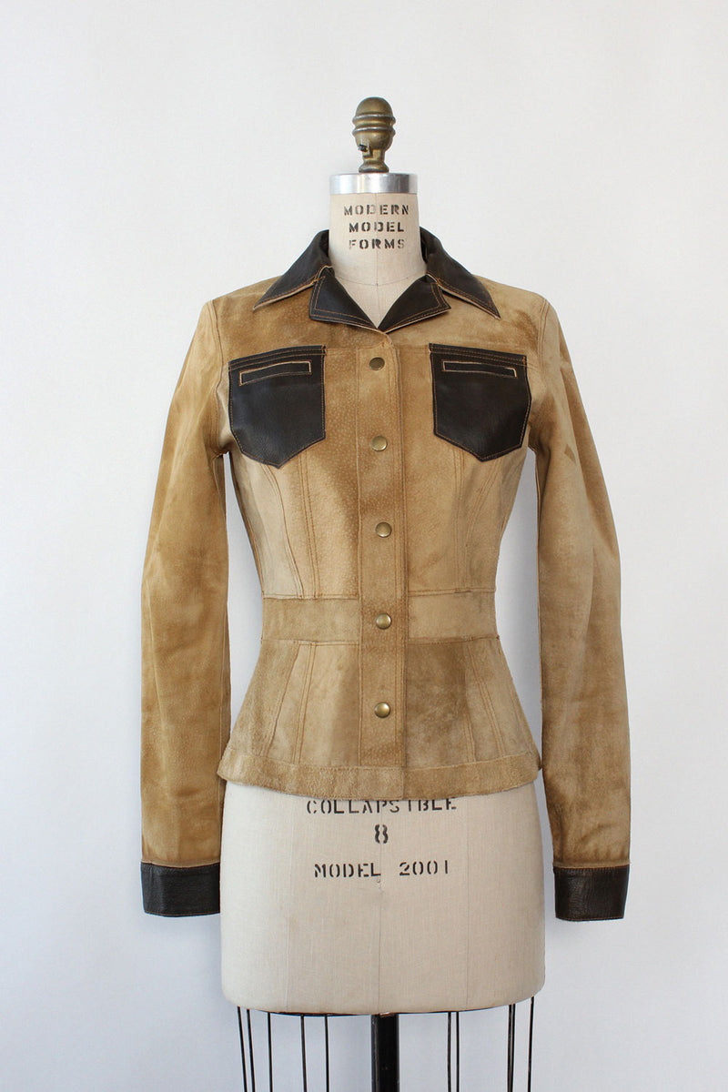Reversible Fitted Leather Jacket XS/S