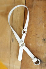 White Leather Go-Go Belt