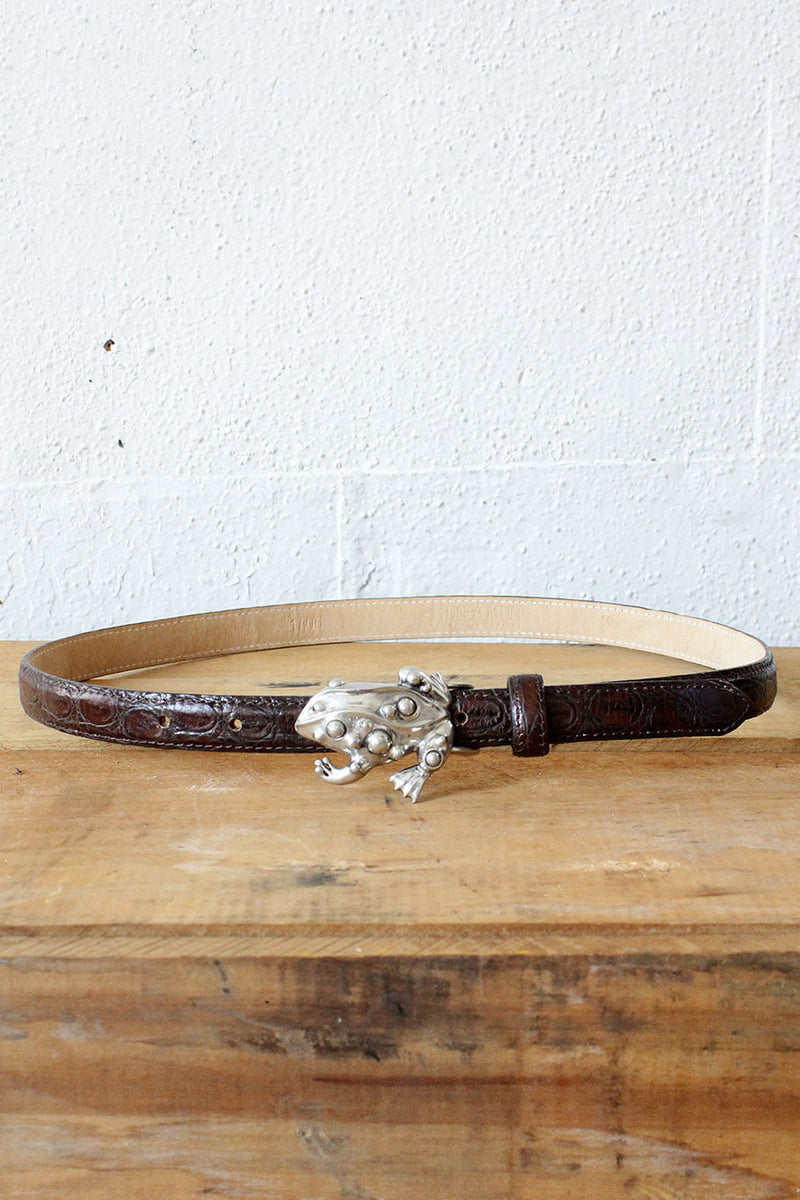 Silver Frog Belt