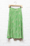 Lime Crosshatch Skirt XS
