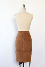 Nutty Suede Asymmetrical Skirt S