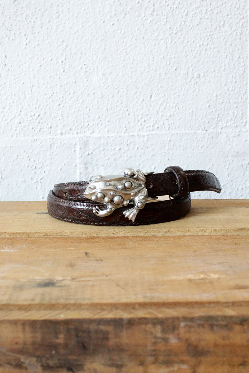 Silver Frog Belt
