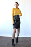 Jet Leather Skirt S