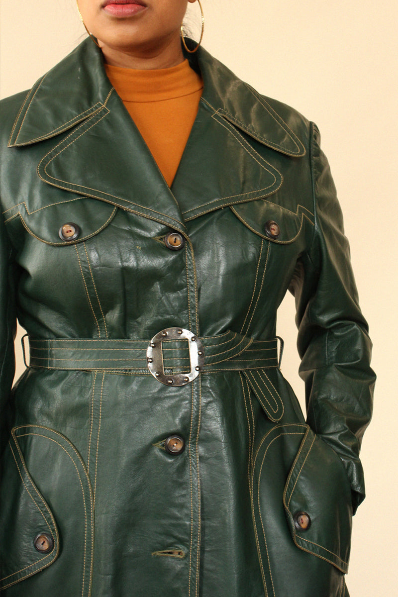 Topanga Ivy Leather Trench M