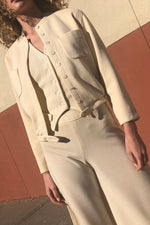 Anne Klein Cream 3pc Suit S/M