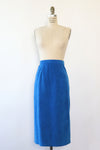 Ultrasuede Cobalt Skirt L