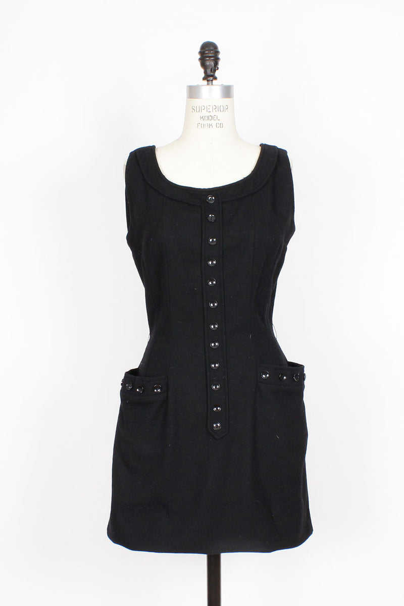 Button Up Mini Dress S
