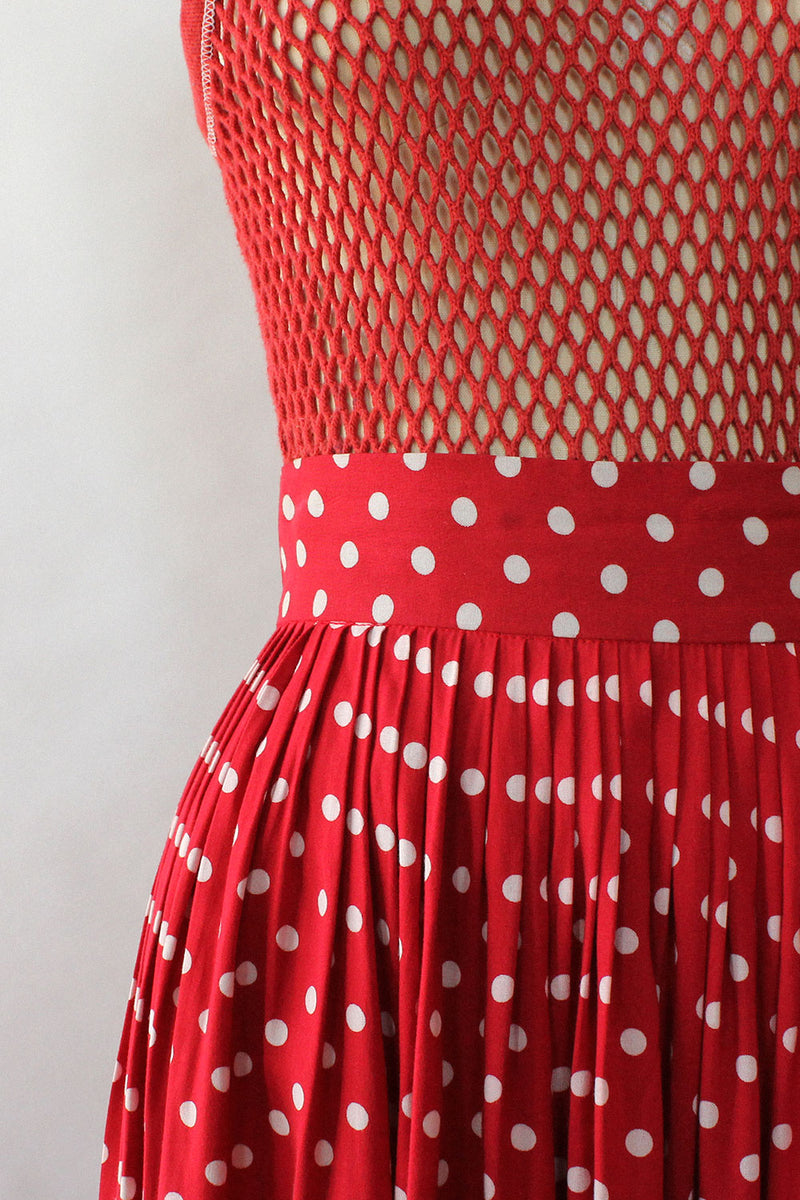 Taylor Polka Dot Swish Skirt XS