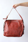 Sangria Leather Hobo Bag