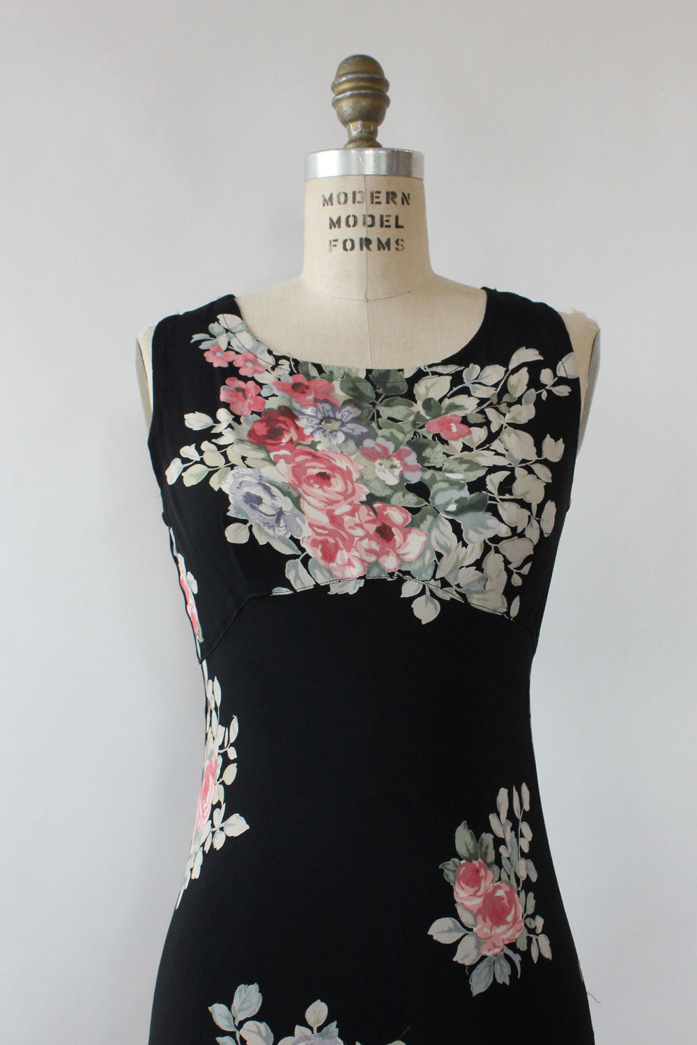 Starina Bouquet Bias Cut Dress S