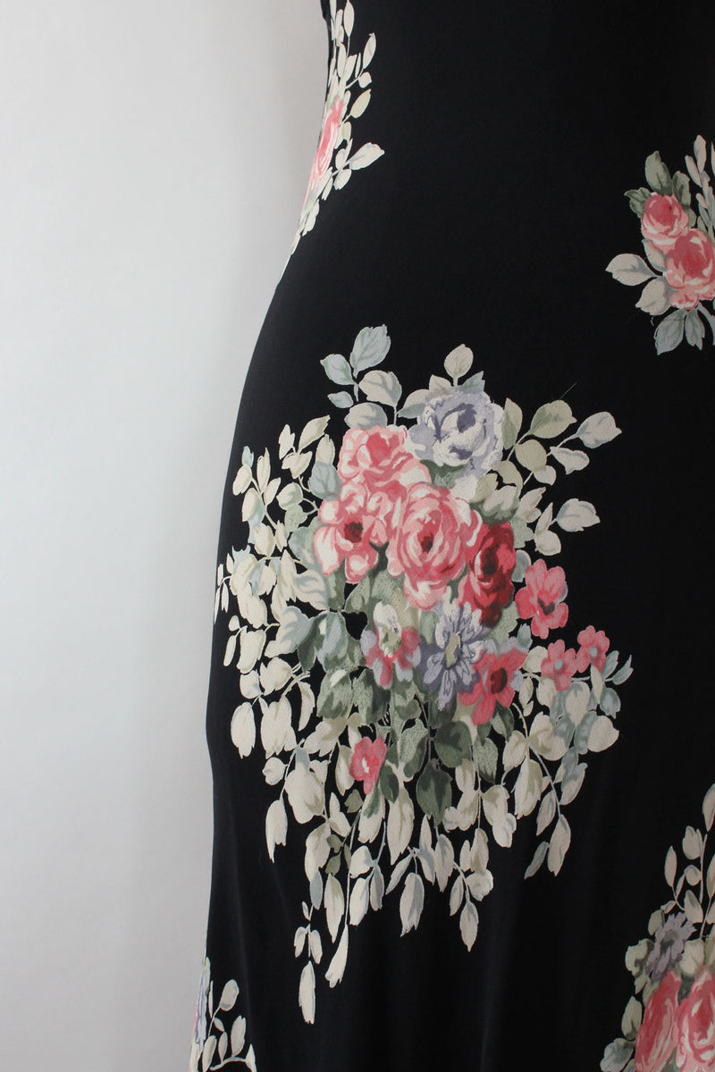 Starina Bouquet Bias Cut Dress S