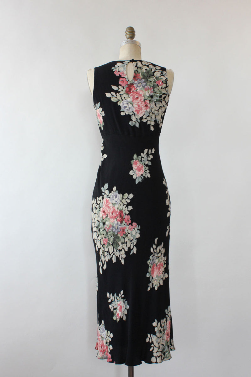 Starina Bouquet Bias Cut Dress S