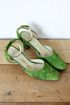Moss Green Heels 8 N