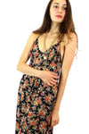 antique floral print dress