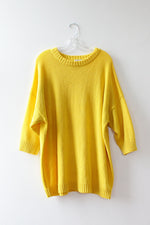 Lemon Drop Mini Sweater Dress
