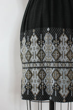 Greek Embroidered Cotton Dress XS-M