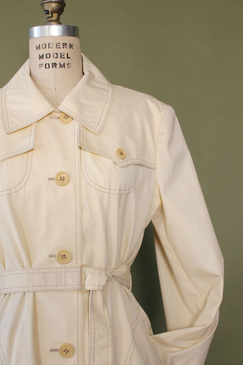 London Fog Ivory Trench M
