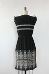 Greek Embroidered Cotton Dress XS-M