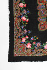 black floral scarf