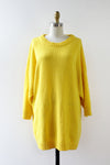 Lemon Drop Mini Sweater Dress