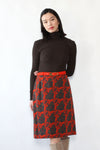 German Intarsia Belted Skirt M/L