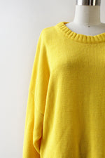 Lemon Drop Mini Sweater Dress