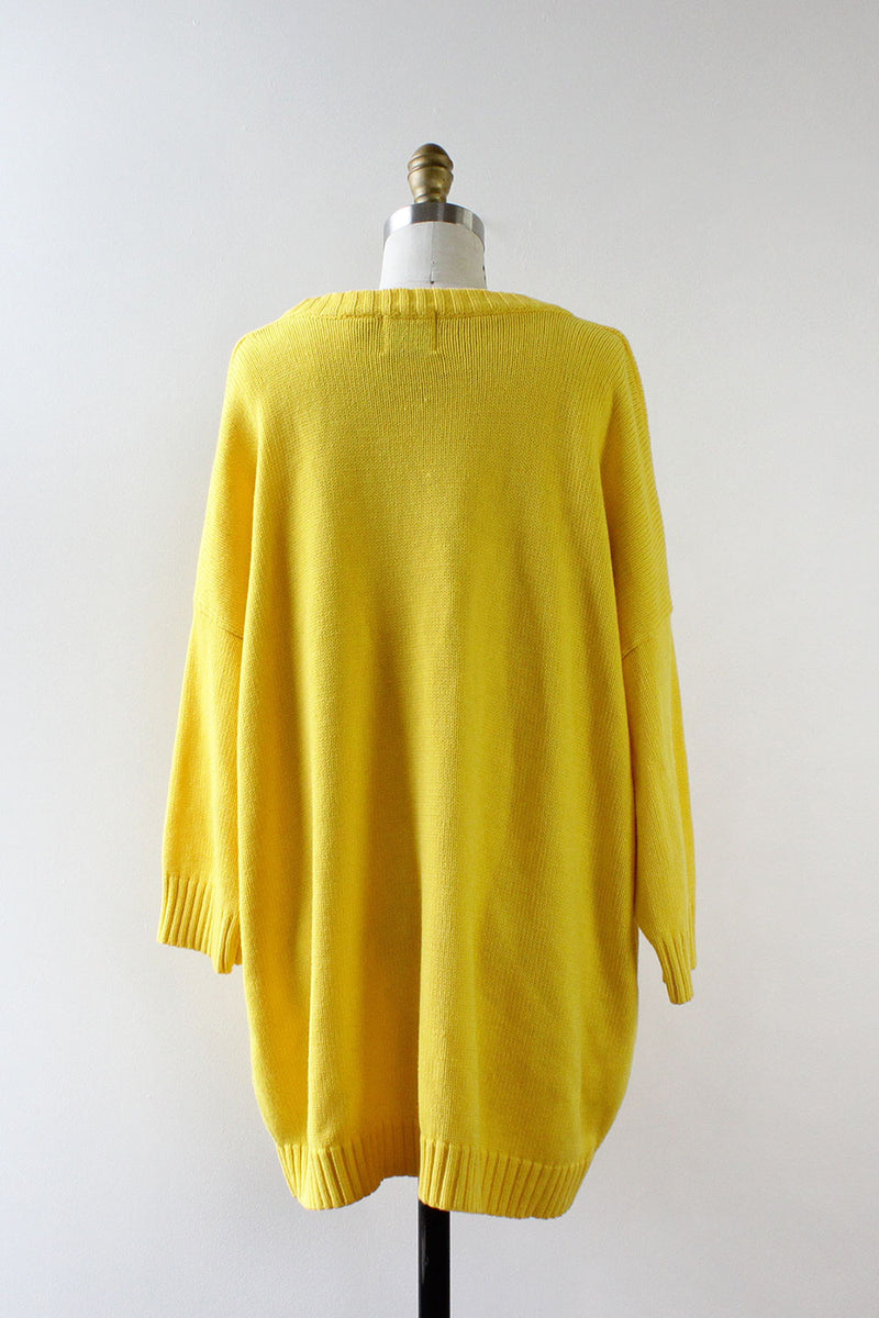 Lemon Drop Mini Sweater Dress