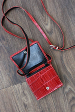 Brighton Croc Wallet Crossbody