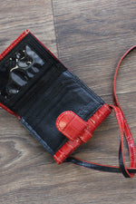 Brighton Croc Wallet Crossbody