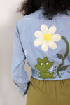 Cottage Chambray Frog Buttondown M