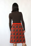 German Intarsia Belted Skirt M/L
