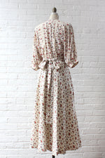 LAYAWAY . Silk Prairie Floral Nipon Dress S/M