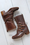 Buckled Lace-up Heeled Boots 6