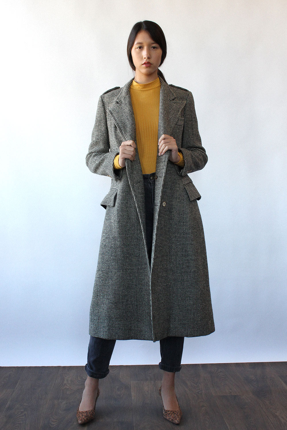 Ralph Lauren Tweed Long Coat M – OMNIA