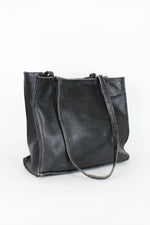 Basic Black Leather Tote