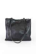 Basic Black Leather Tote