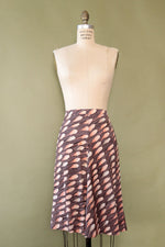Peachy Mauve Hukapoo Flare Skirt S/M