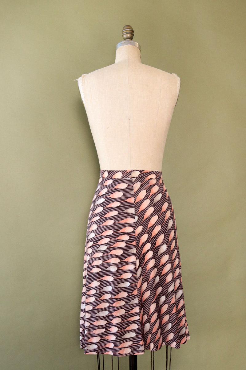 Peachy Mauve Hukapoo Flare Skirt S/M