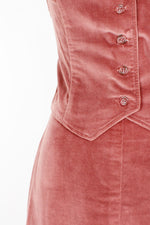 Rose Is A Rose Skirt and Vest Set M