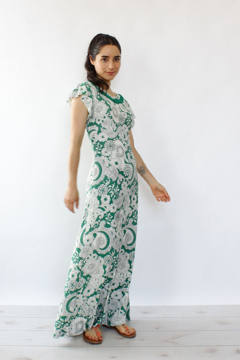 Green Goddess Maxi Dress S/M