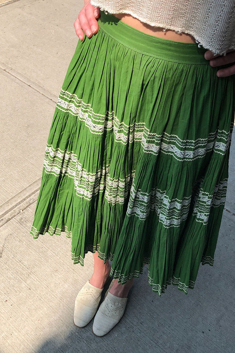 Grass Crinkle Skirt S/M